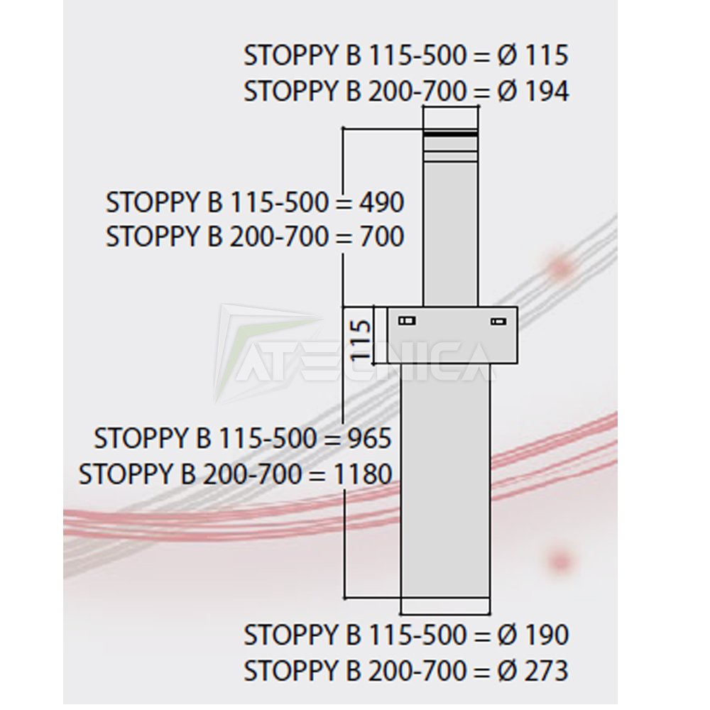 Dissuasore Automatico A Scomparsa Bft Stoppy B P