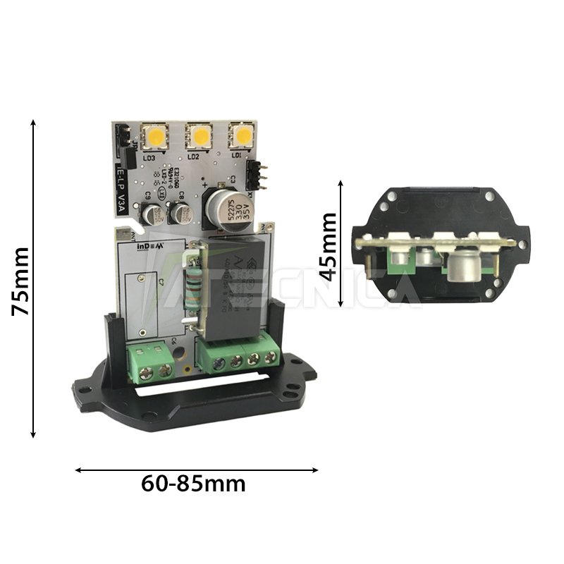 Circuito lampeggiante universale a LED 24V 230V con supporto di fissaggio