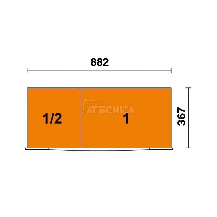 Carrello lungo Beta RSC24AXL 9-O 9 cassetti arancio con sistema