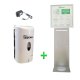 Dosatore dispenser automatico per GEL disinfettante o sapone ATECNICA con  supporto a muro