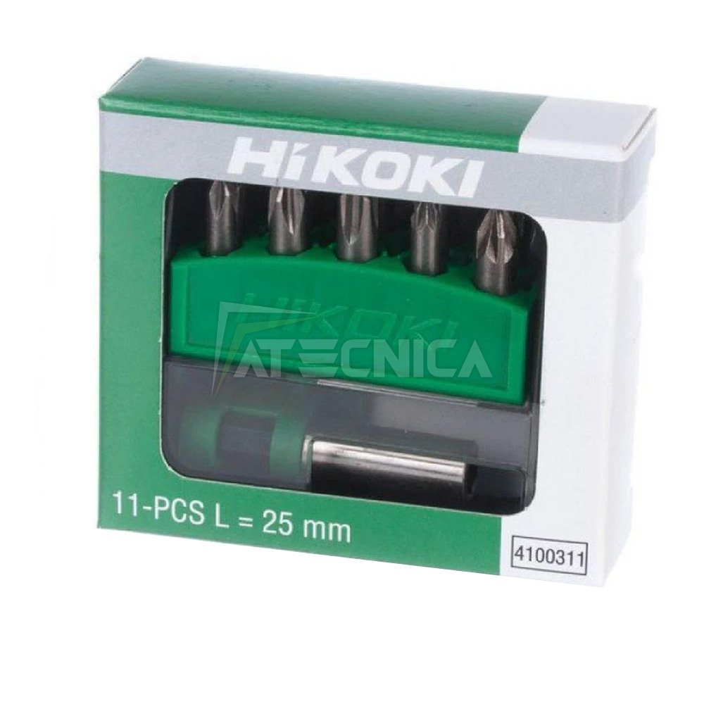 Set 11 inserti 25mm assortiti HIKOKI 4100311 in custodia con apertura a  molla