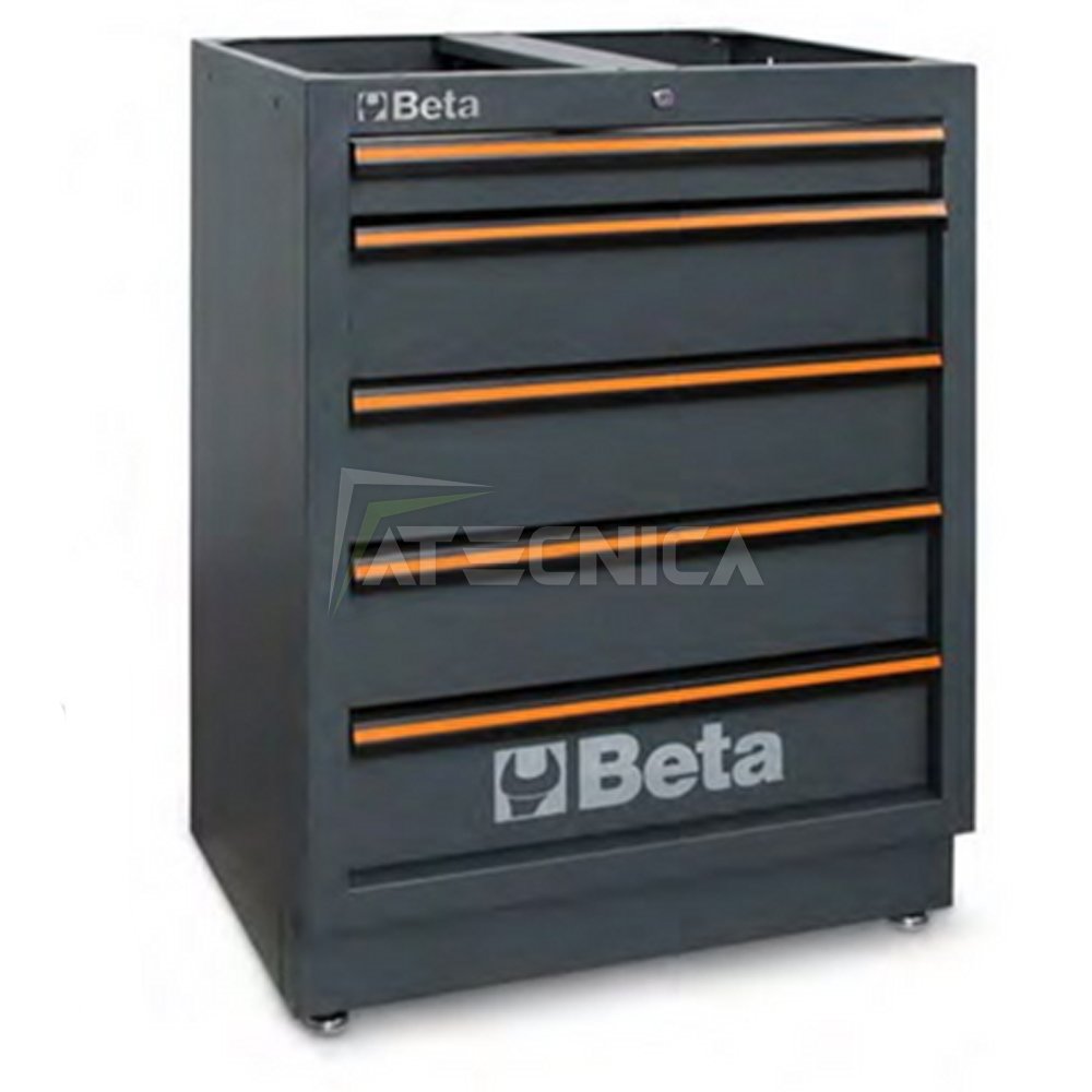 Modulo Beta C45PRO M5 cassettiera fissa 5 cassetti per arredamento