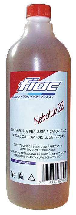 Olio per nebulizzatore Fiac 945 per regolatori di pressione per compressori  d'aria 1 lt