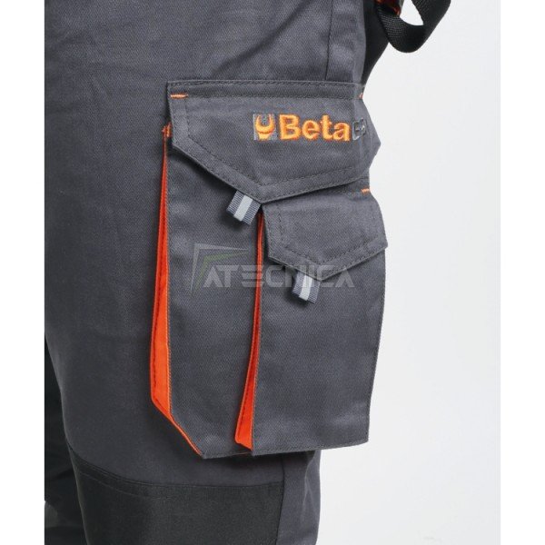 Pantaloni righe con toppe cot.bio (tg. 86-92cm) - AlgoNatural