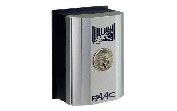 Selettore a chiave da incasso FAAC T10 401010005 originale per automazione  cancelli