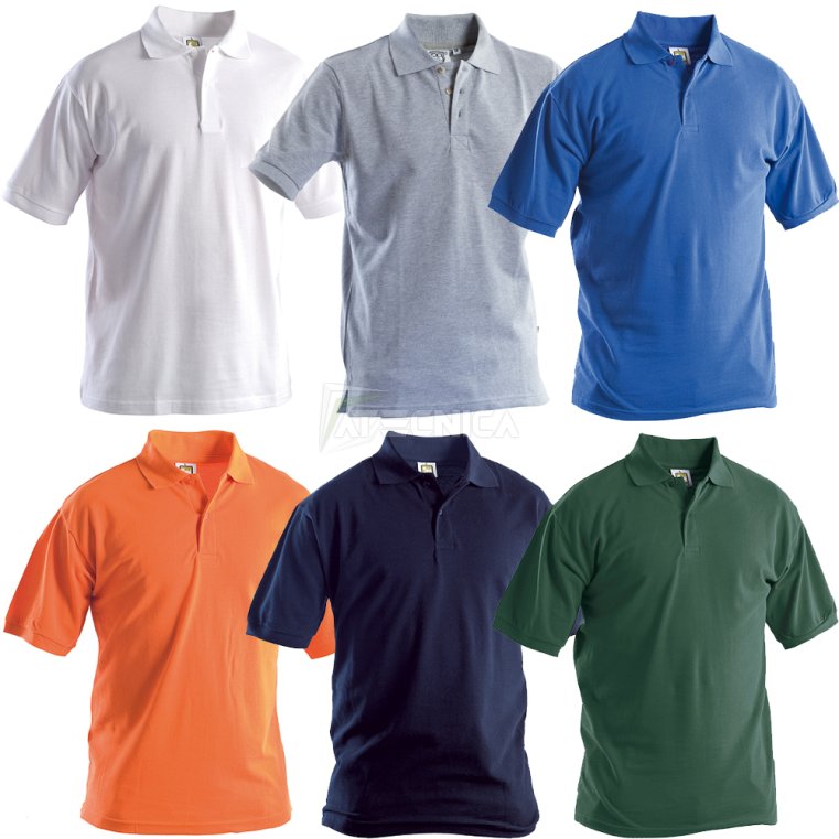 Polo manica corta colorata AERRE t-shirt uomo cotone 190gr traspirante 3  bottoni | eBay